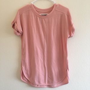 Peach / coral long cuffed shirt